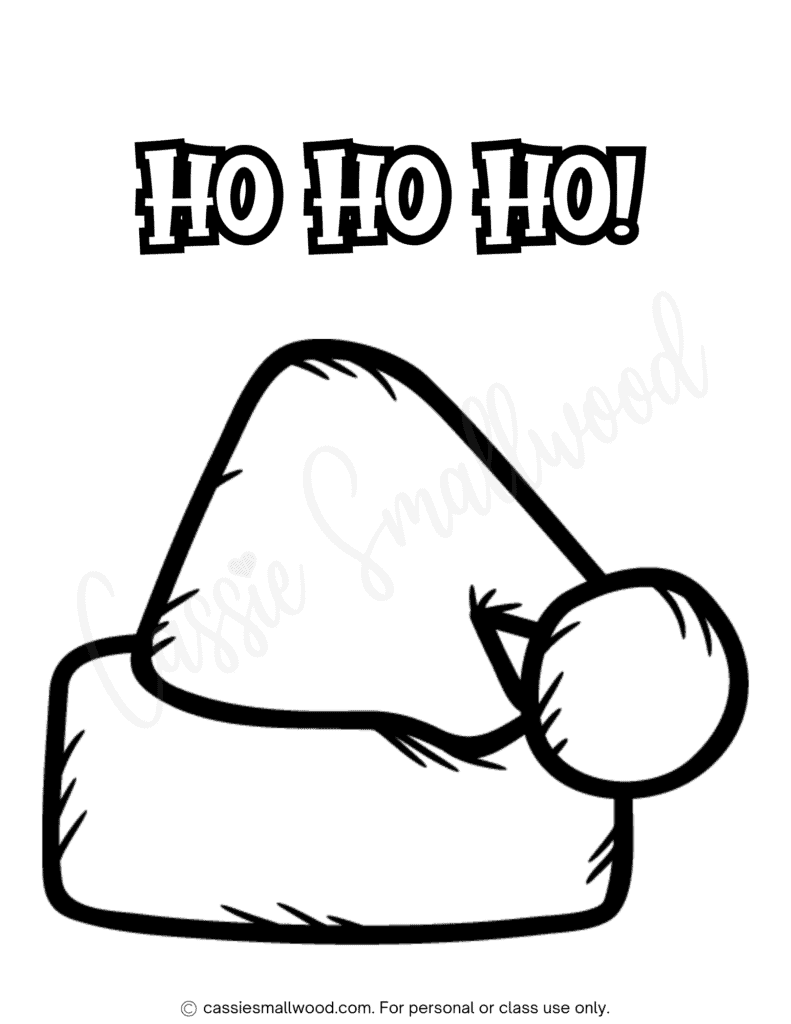 Cutest santa coloring pages