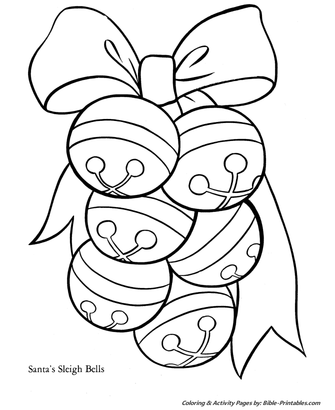 Santa christmas coloring pages