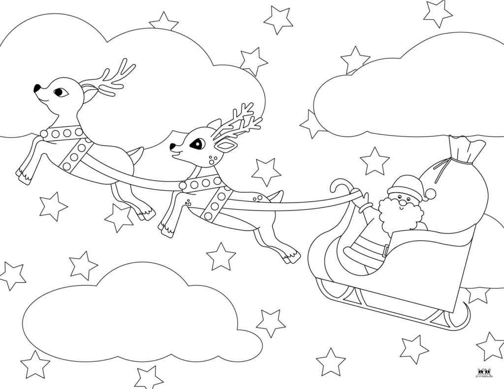 Reindeer coloring pages