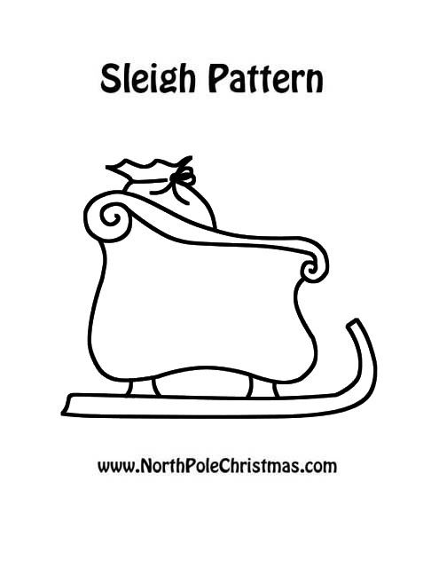 Santa sleigh template