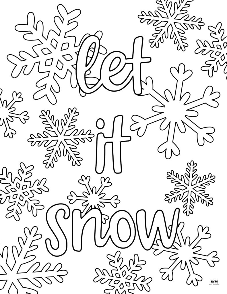 Snowflake coloring pages