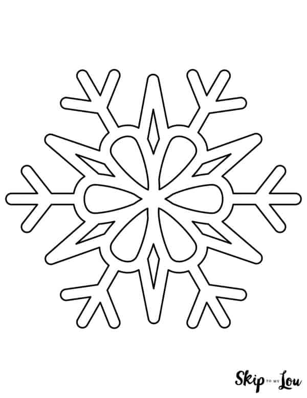 Snowflake coloring pages skip to my lou