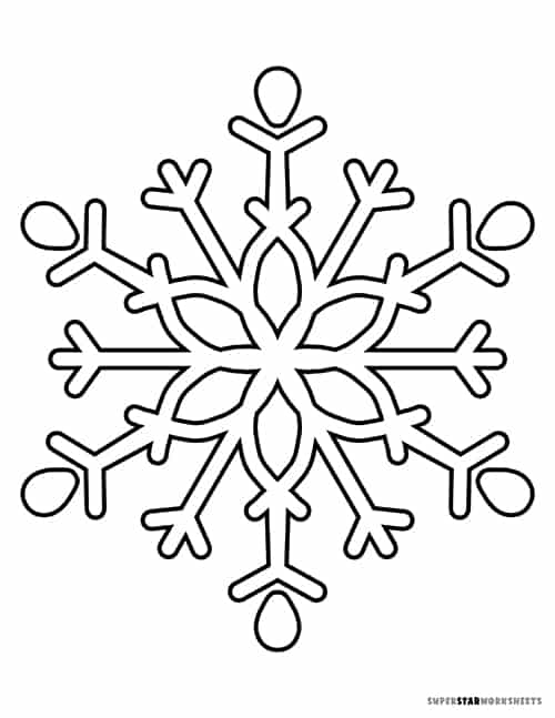 Snowflake coloring pages