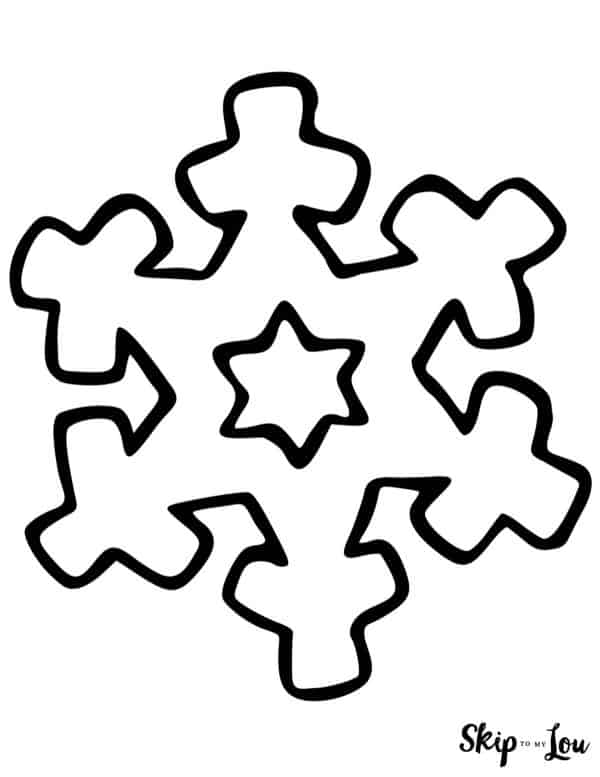 Snowflake coloring pages skip to my lou