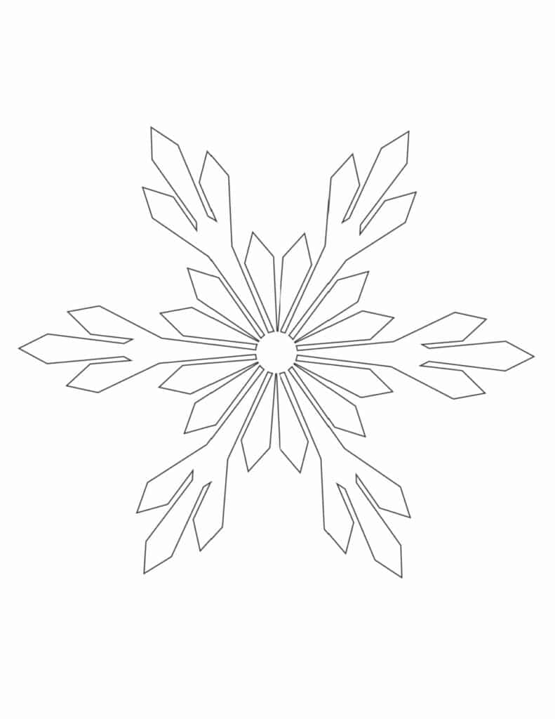 Free printable snowflake coloring pages