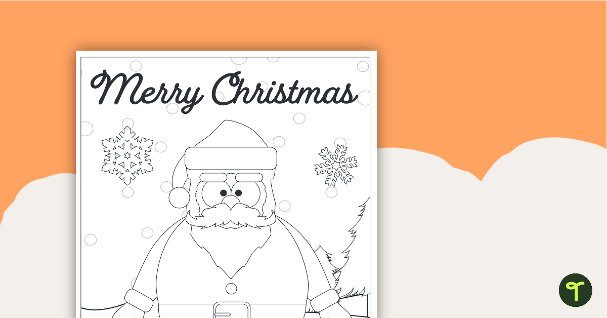 Santa coloring page