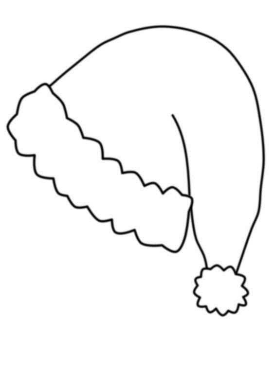 Festive santa hat coloring pages for kids to enjoy