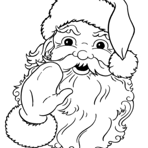 Santa claus coloring pages printable for free download