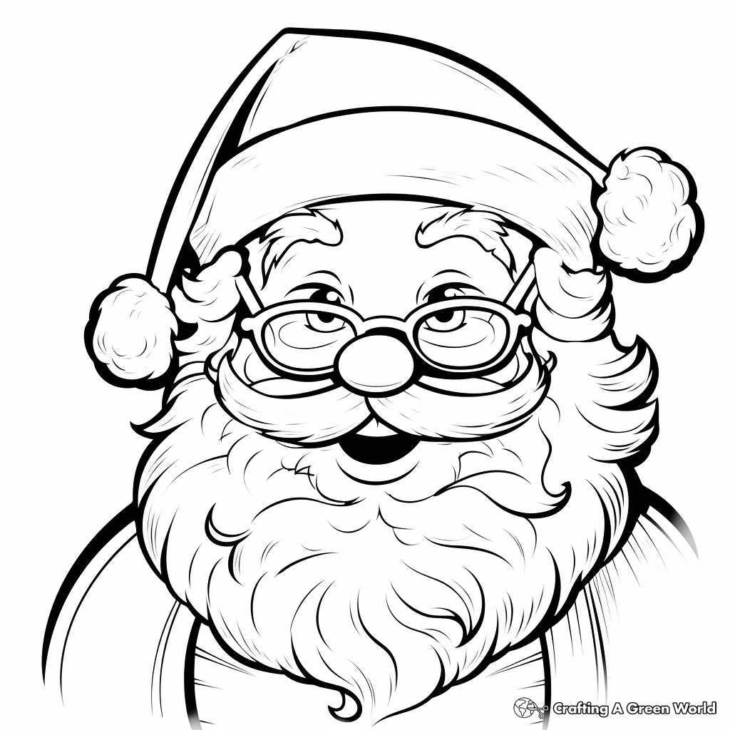 Santa coloring pages