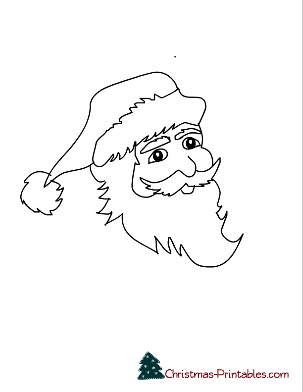 Free printable santa coloring pages