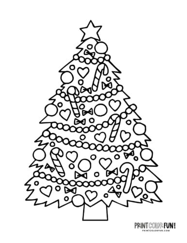 Christmas tree coloring pages clipart the ultimate free printable collection at