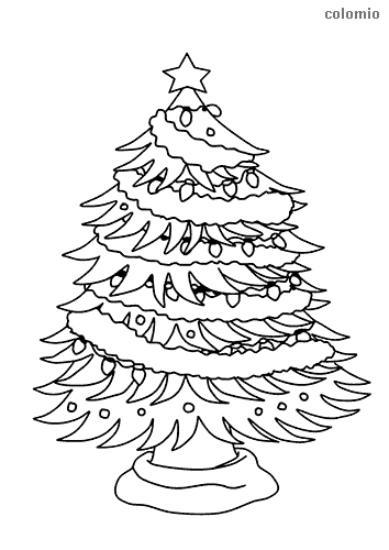 Christmas trees coloring pages free printable christmas tree coloring sheets
