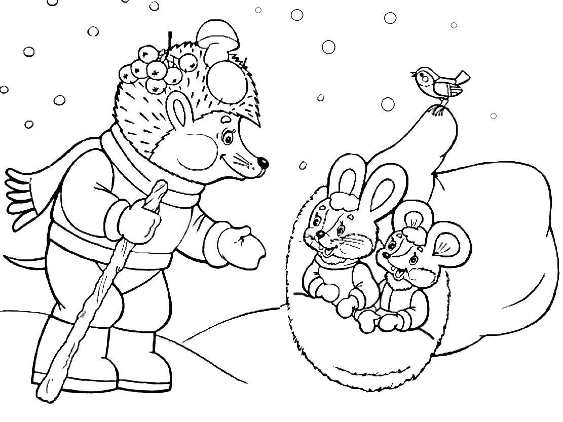 Online coloring pages coloring page whack nagel kavichka santa claus tales download print coloring page