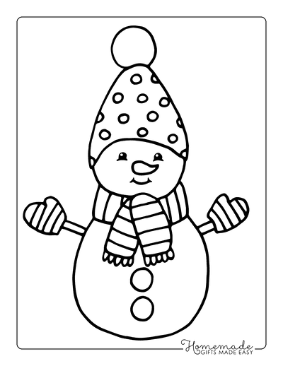 Best snowman coloring pages for kids adults