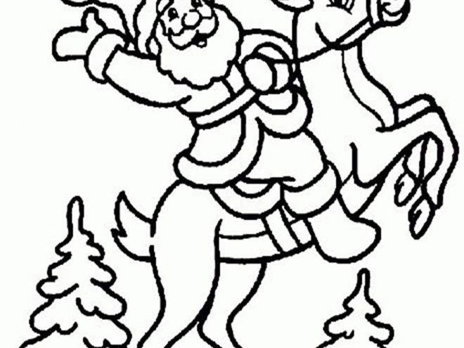 Free printable reindeer coloring pages