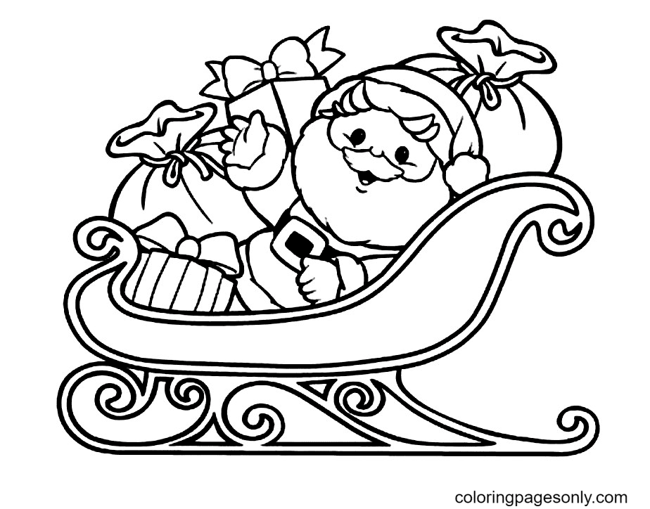 Santa claus coloring pages printable for free download