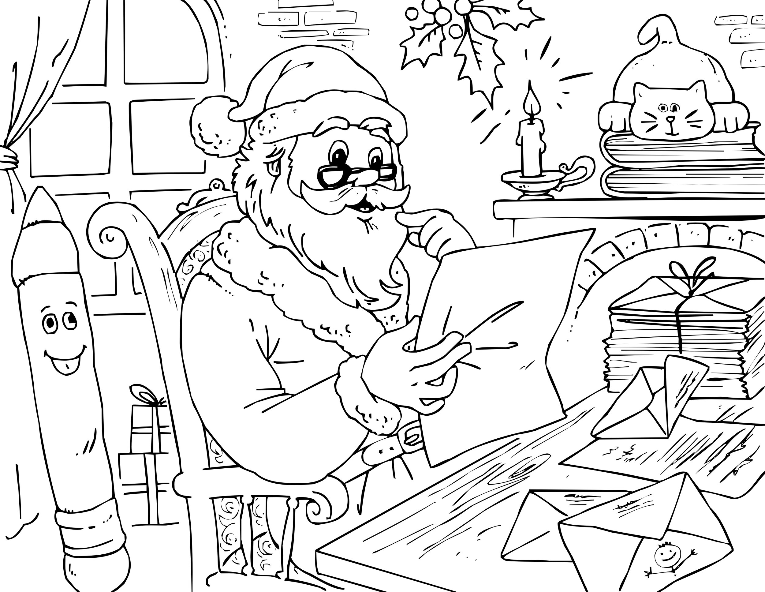 Free santas workshop coloring pages â sew cute patterns