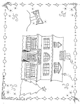 Santas workshop coloring page christmas coloring page tpt