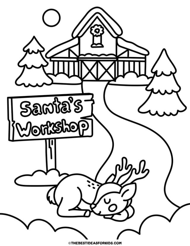 Reindeer coloring pages free printables