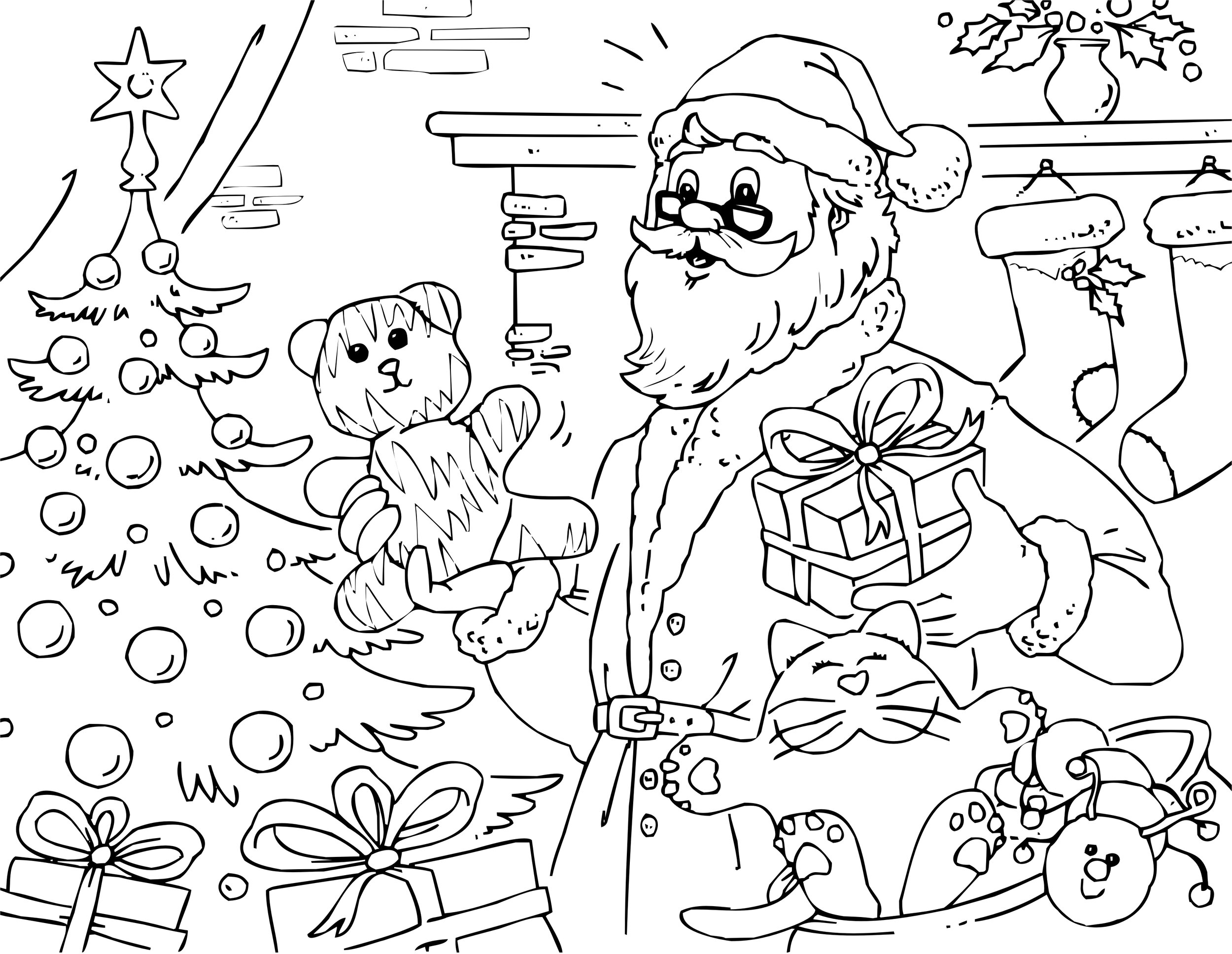 Free santas workshop coloring pages â sew cute patterns