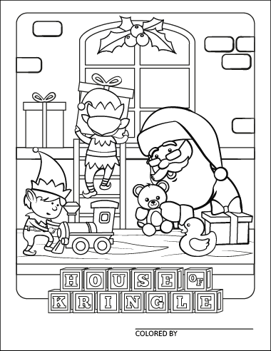 Fun santa claus coloring pages for you house of kringle