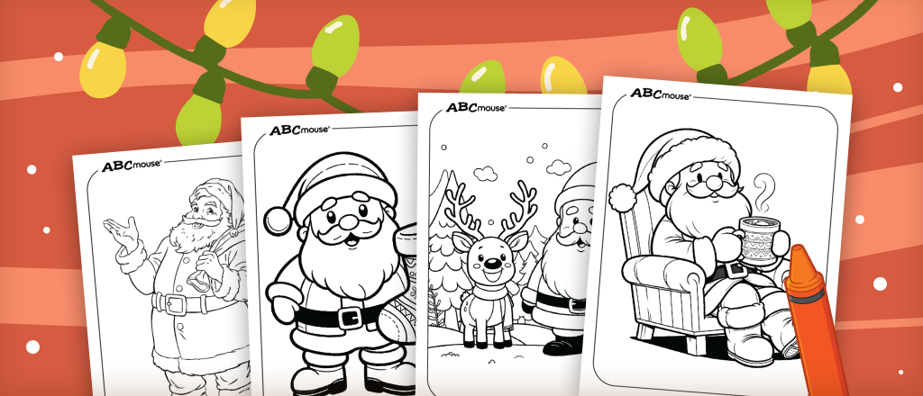 Santa claus coloring pages for kids