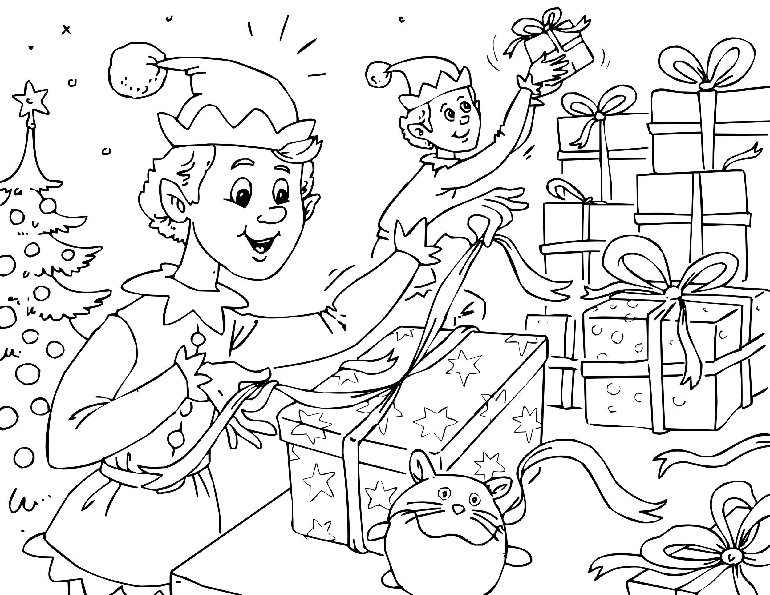 Free santas workshop coloring pages â sew cute patterns