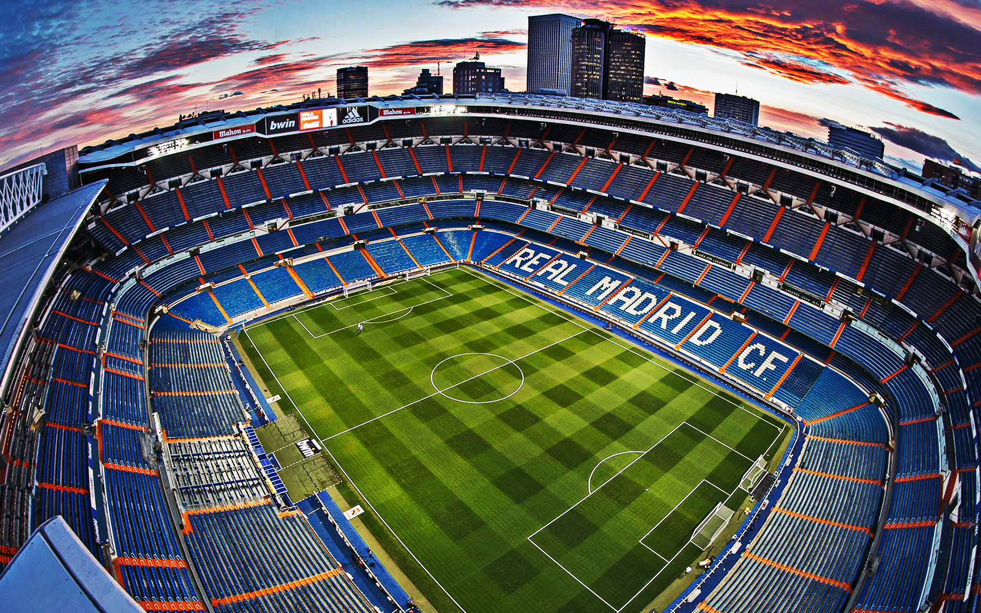 Download wallpapers santiago bernabeu real madrid cf stadium spanish football stadium in madrid spain football la liga inside view from above for desktop with resolution x high quality hd pictures wallpapers