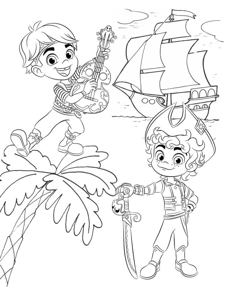 Santiago of the seas coloring pages