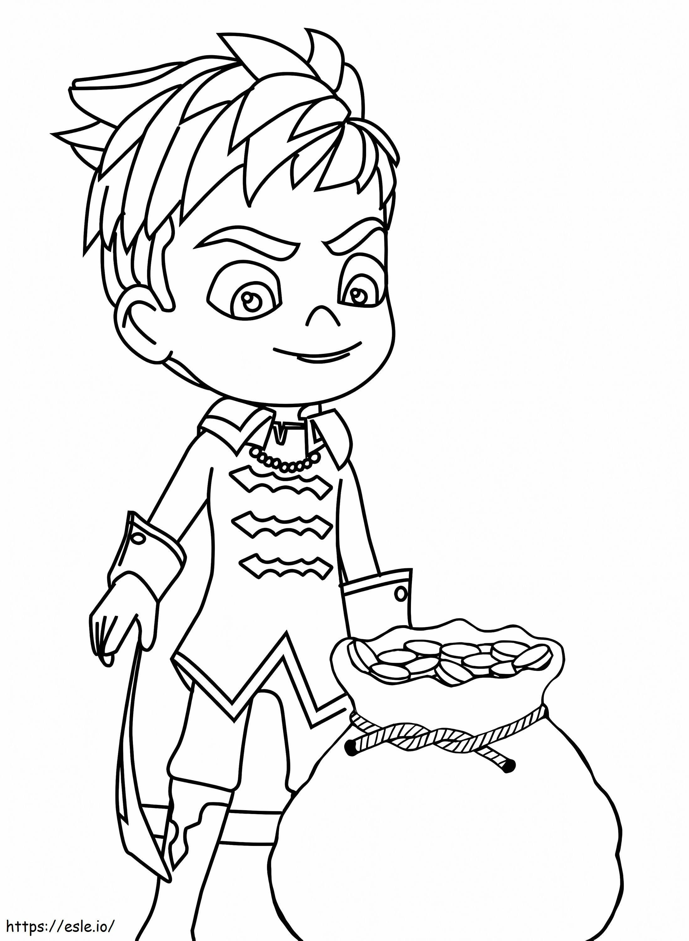 Printable santiago of the seas coloring page