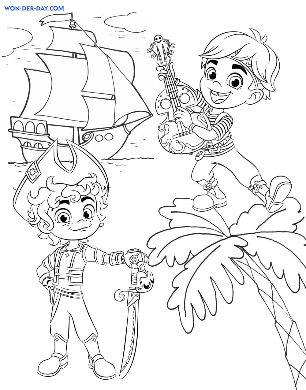 Santiago of the seas coloring pages wonder day â coloring pages for children and adults