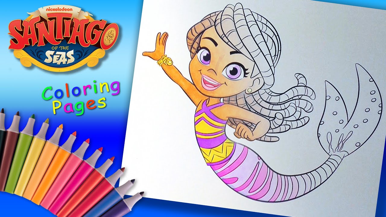 Santiago of the seas coloring book for kids pirate lorelai coloring pages pirate tea colouring