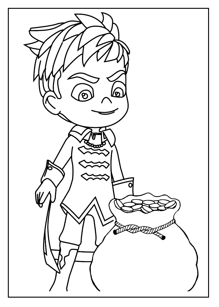 Free santiago of the seas coloring page