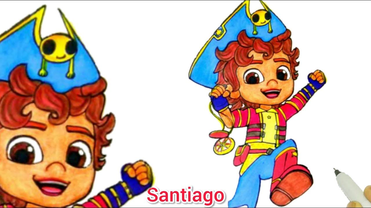 Santiago saves the day how to draw colour santiago of the sea santiago of the sea