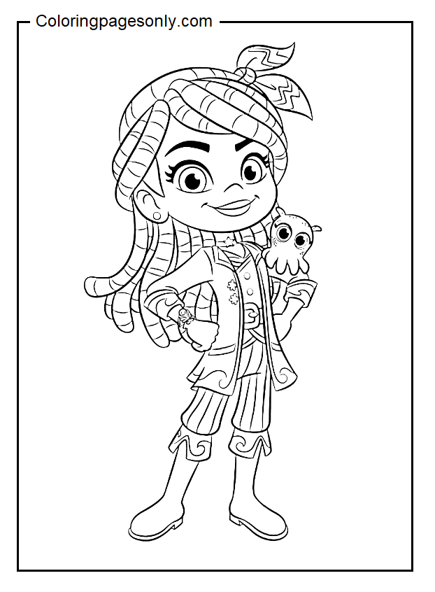 Santiago of the seas coloring pages