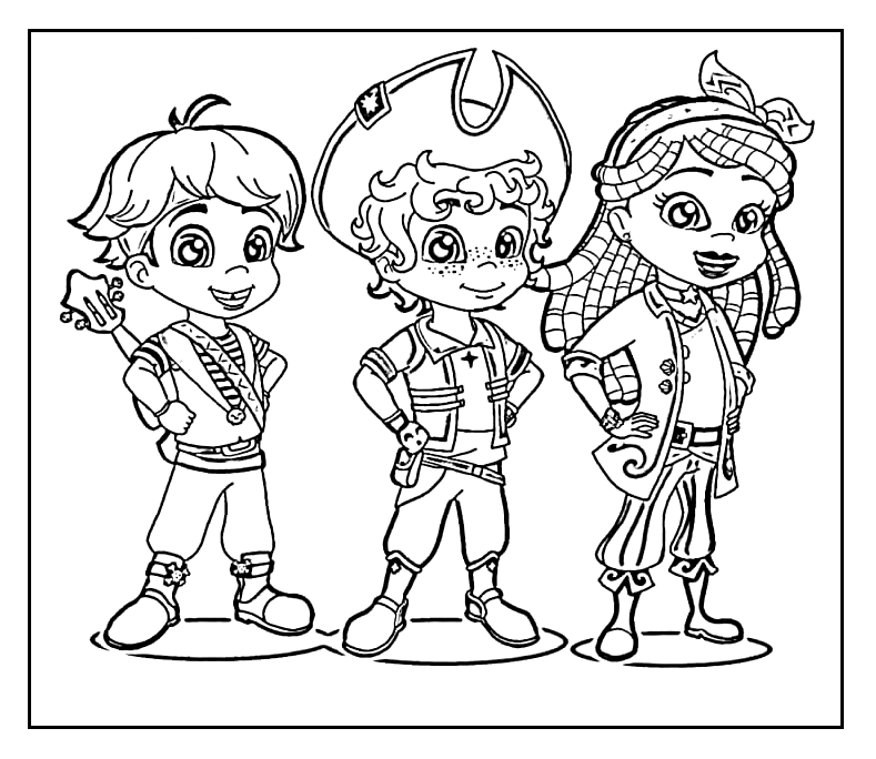 Santiago of the seas coloring pages