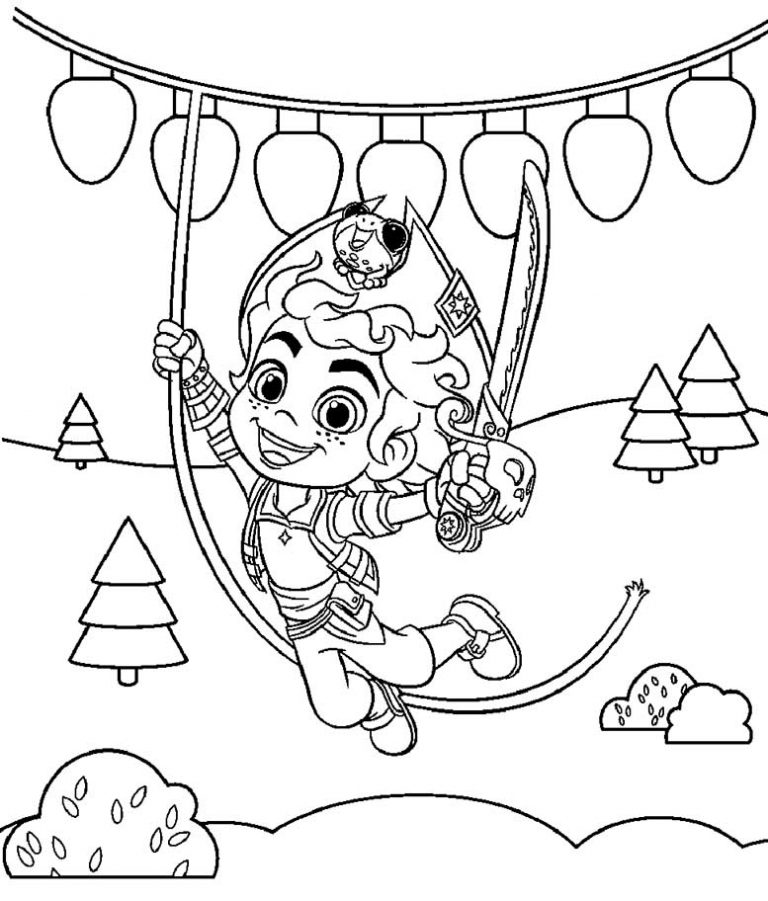 Santiago of the seas coloring pages