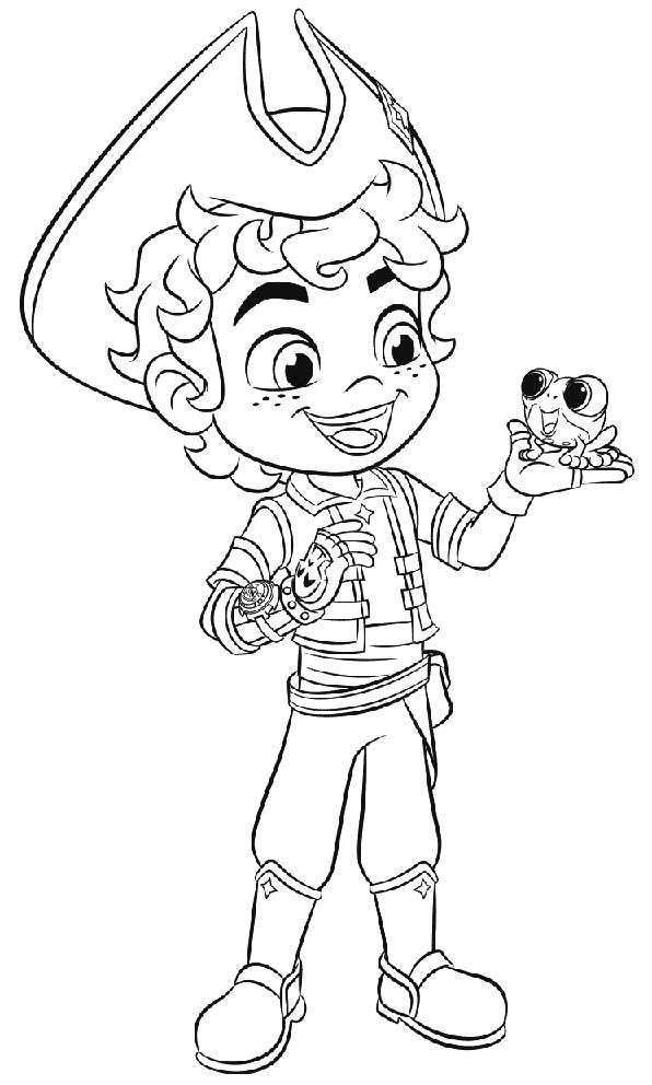 Santiago of the seas coloring pages
