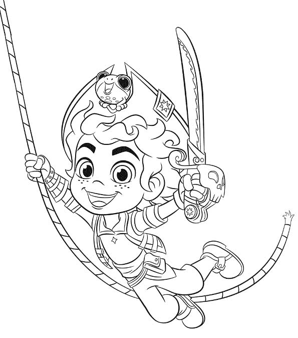 Santiago of the seas coloring pages