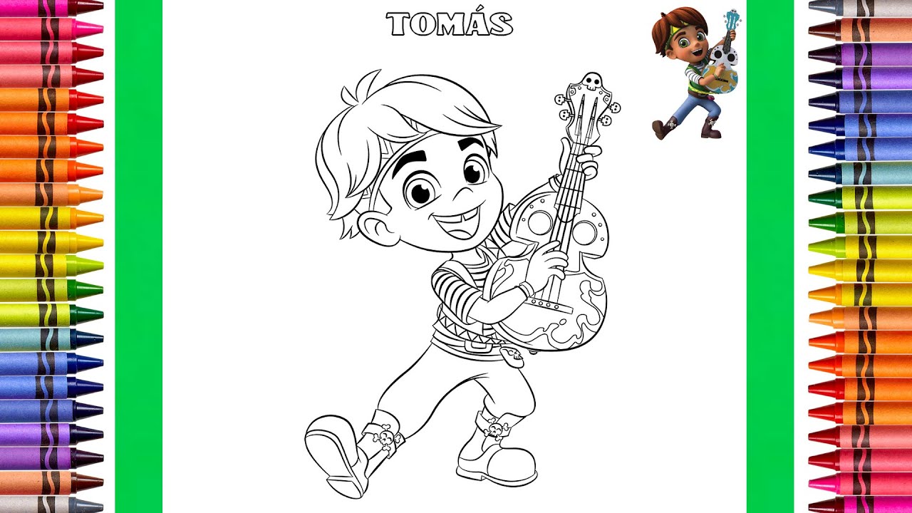 The coloring couple presents coloring tomas santiago of the seas how to color