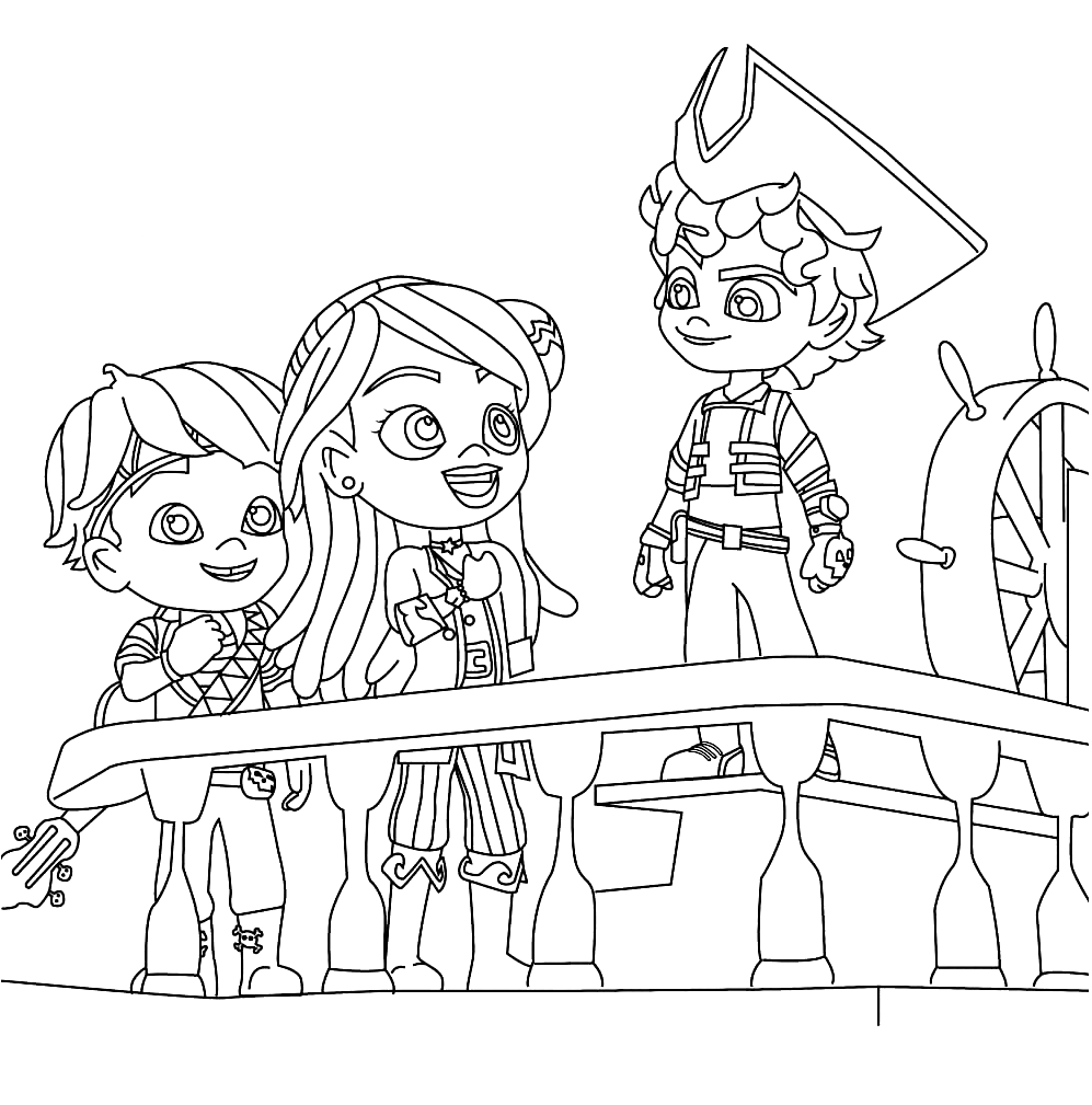 Santiago of the seas coloring pages printable for free download