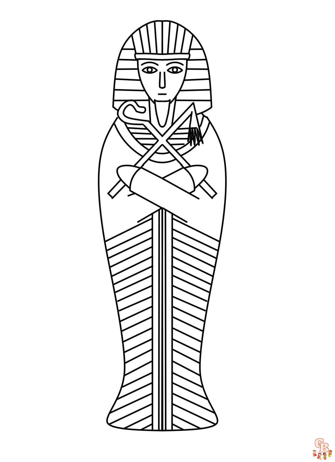 Explore the mystical world of egypt with egyptian coloring pages