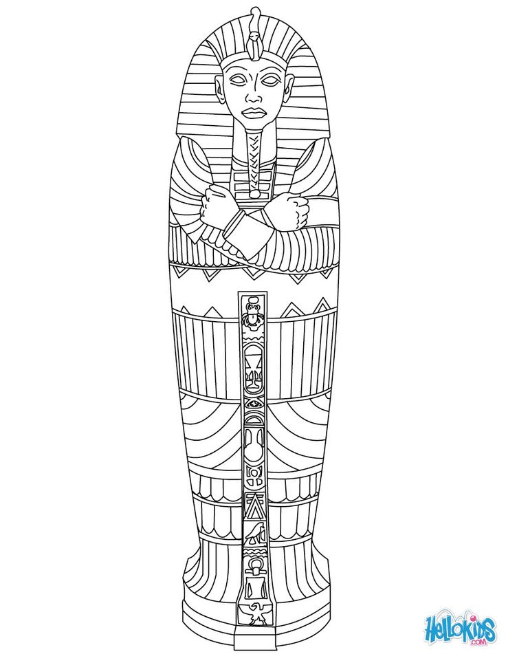 Pharaoh coloring pages