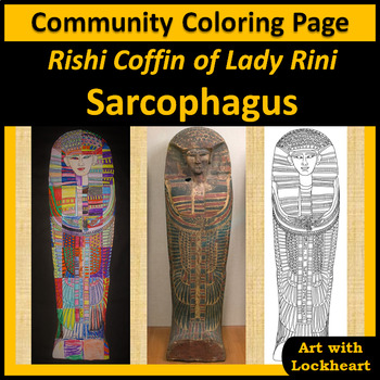 Munity coloring page rishi coffin of lady rini sarcophagus tpt