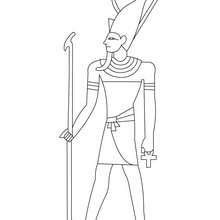 Egyptian sarcophagus coloring pages