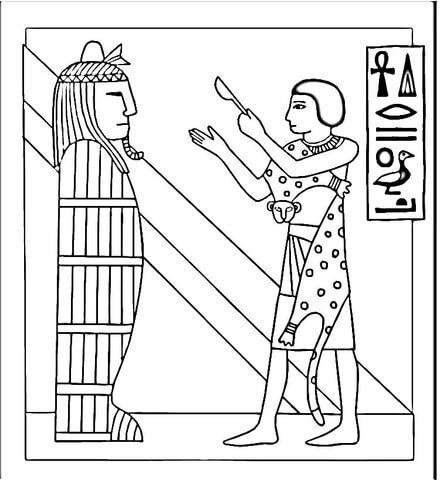 Egyptian sarcophagus coloring page free printable coloring pages