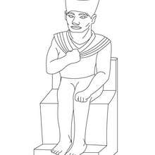 Egyptian sarcophagus coloring pages