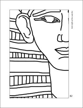 Munity coloring page rishi coffin of lady rini sarcophagus tpt