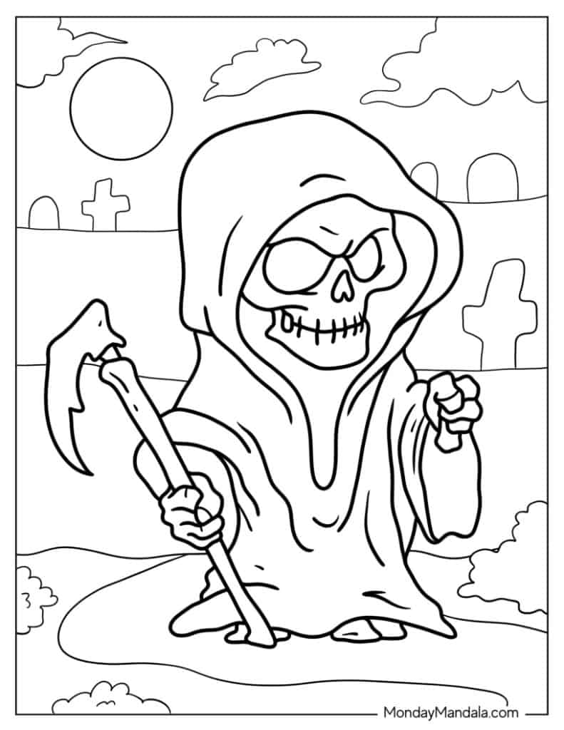 Monster coloring pages free pdf printables