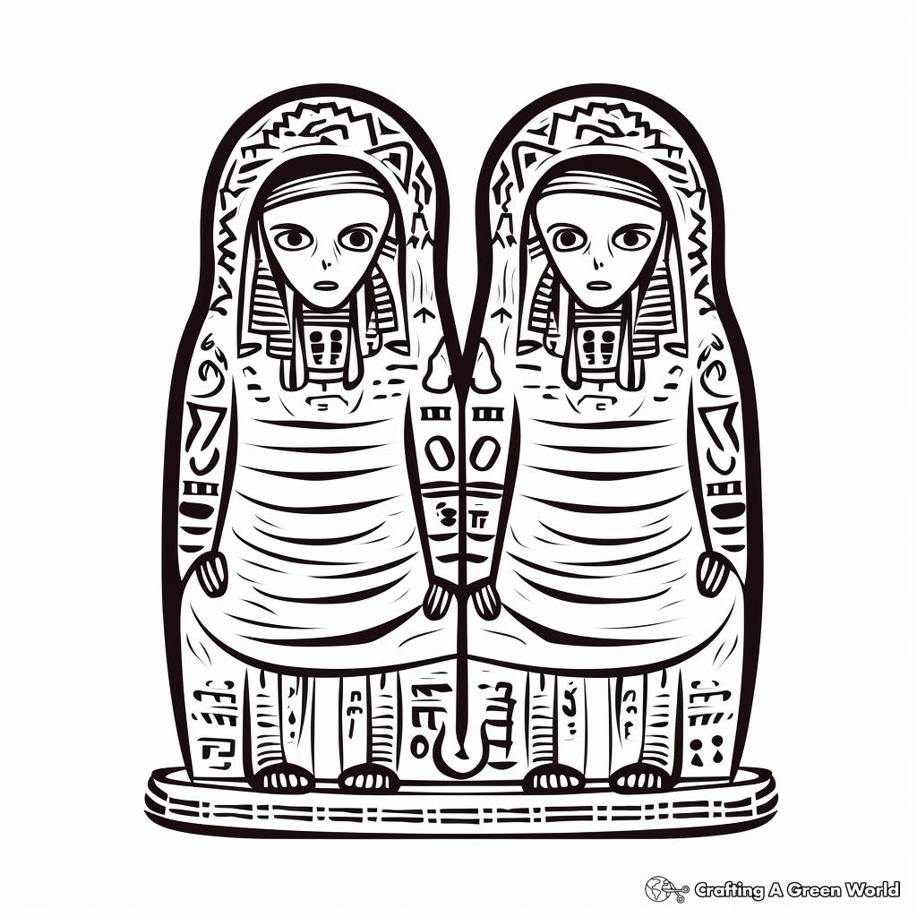 Egyptian coloring pages